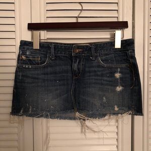 Abercrombie & Fitch denim mini skirt